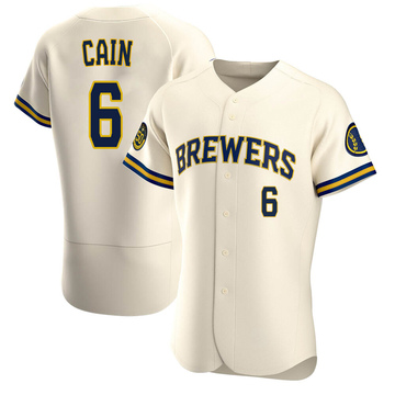 MLB Milwaukee Brewers City Connect (Lorenzo Cain) Men's Replica Baseball  Jersey